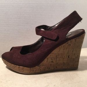 American Eagle Faux Suede Wedges